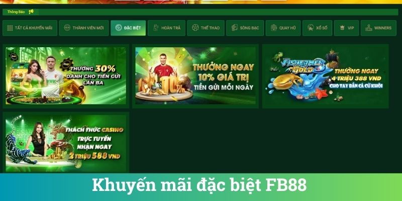 Khuyến mãi đặc biệt FB88